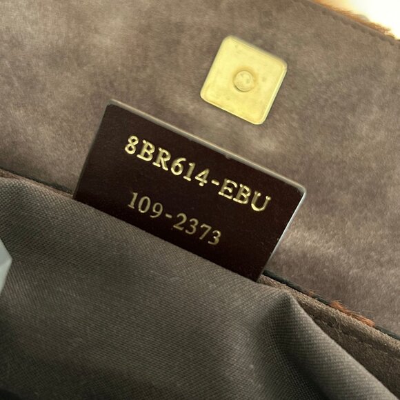 FENDI CHEETAH LEOPARD PONY HAIR MIA FLAP MAMA FOREVER - Picture 14 of 16